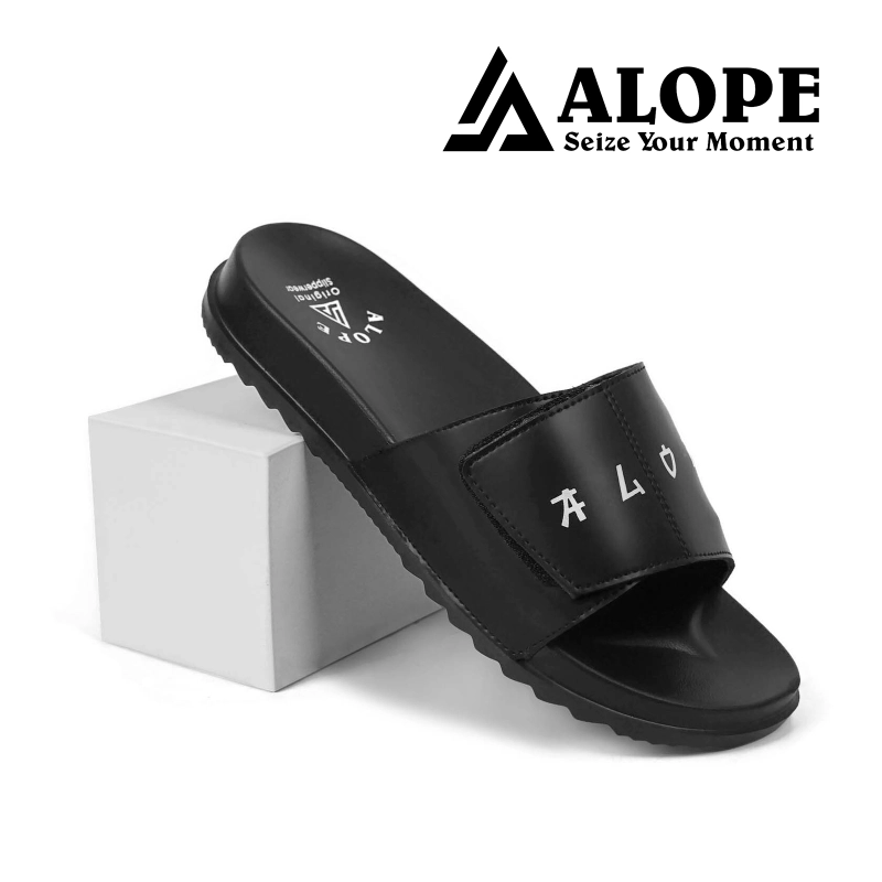 Product image ALOPE OFFICIAL - ALOPE - SANDAL HARVY SANDAL SELOP POLOS 42 HITAM