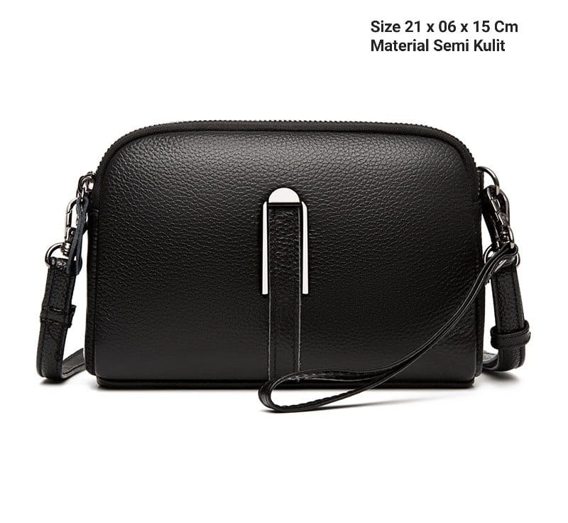 Product image Alcaff - Tas slempang Dompet wanita Leta 21x06x15cm hitam