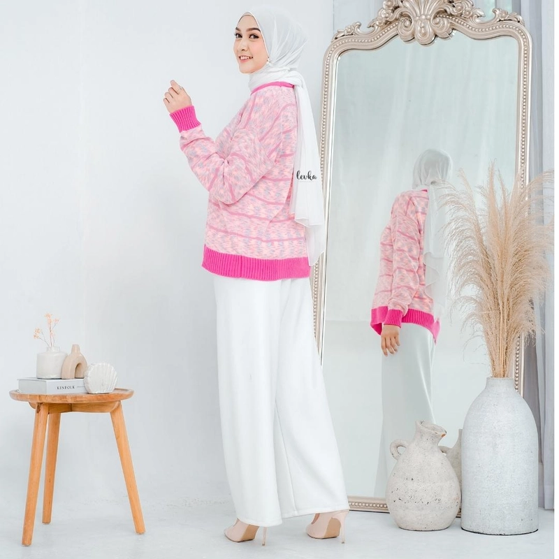 Product image Leika - RANA SWEATER RAJUT DEWASA / KNITWEAR WANITA WARNA PINK