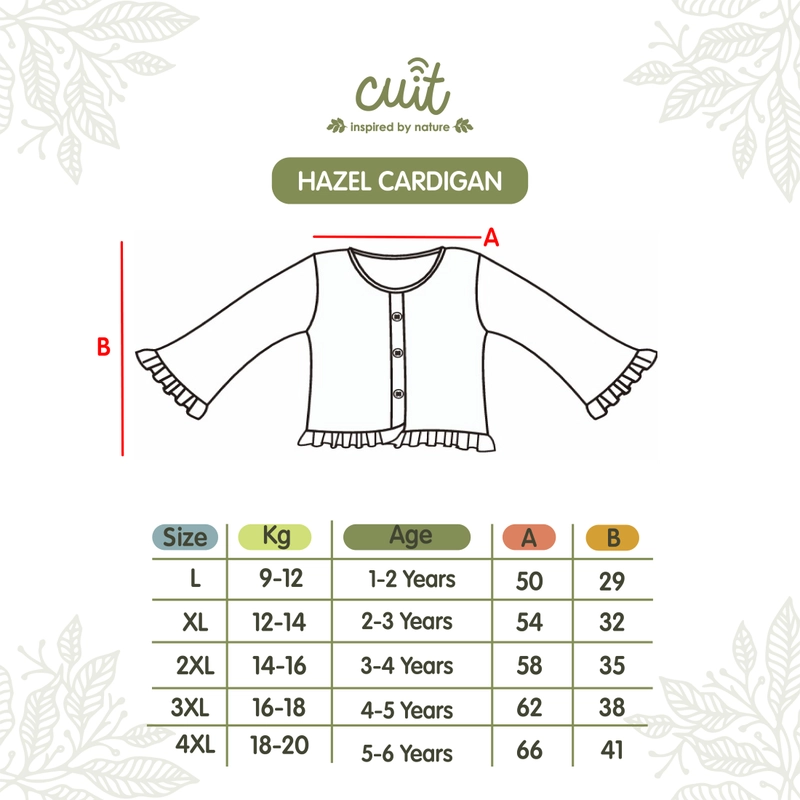 Product image Kintakun Baby - KINTAKUN BABY X CUIT Hazel Cardigan Rib Motif Kardigan Bayi Anak Perempuan 1-6 Tahun L (1-2 Tahun) Candy Bows