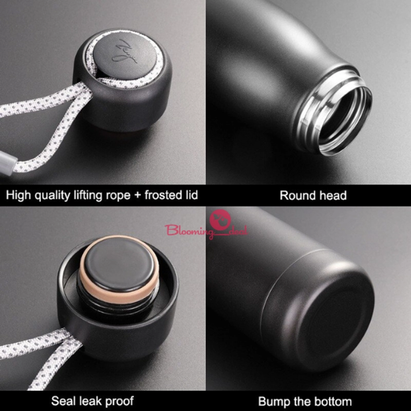Product image BloomingDeal Termos Tali Stainless Steel Double Wall 500ml HN23 HITAM