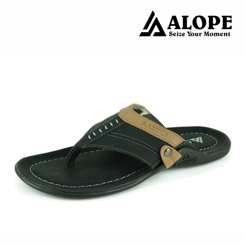 Product image ALOPE OFFICIAL - SANDAL ALOPE H 17 SANDAL PRIA KASUAL TRENDY BERKUALITAS 39 HITAM