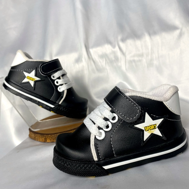 Product image Kawanian - Sepatu Anak Laki Laki Motif Bintang Sport AJB 22 Hitam