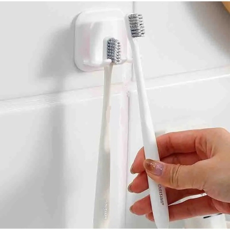 Product image V Lights - Gantungan Sikat Gigi Tempel Dinding Serbaguna KM001 PUTIH