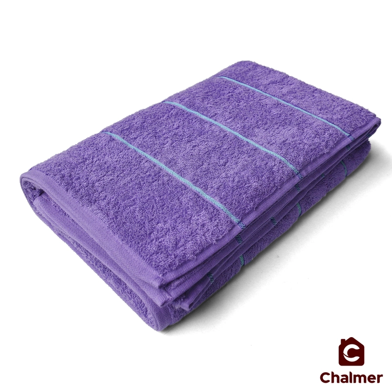 Product image Chalmer - Handuk Mandi Dewasa Chalmer 70 x 135 cm Handuk Motif Stripe 70 x 135 cm Lilac