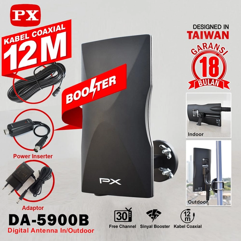 Product image UTAMAMEGA - Antena TV Digital PX DA5900 IN OUTDOOR Dual Use Type DA5900