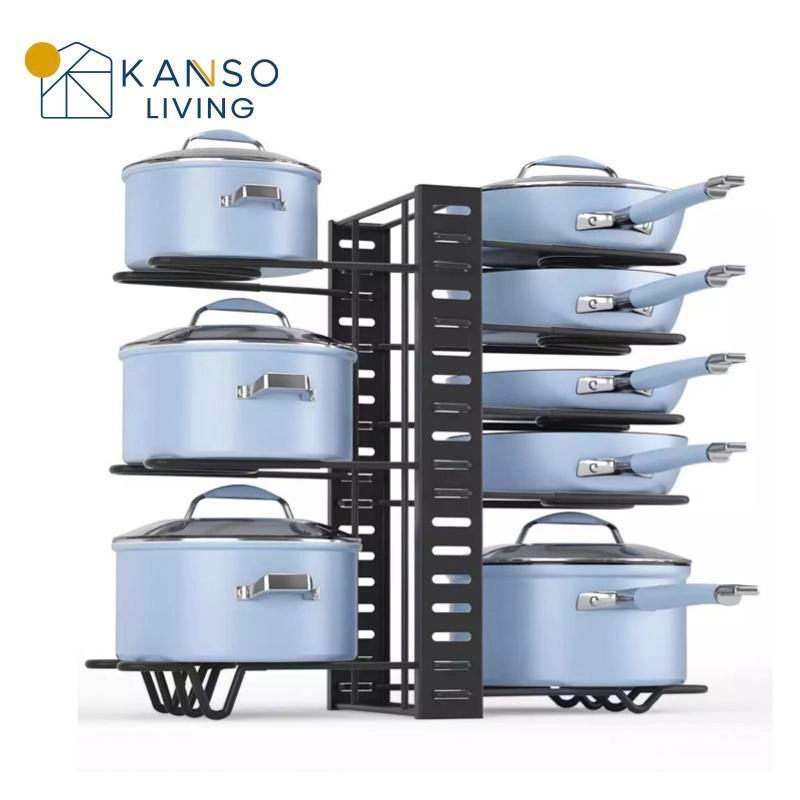 Product image Kanso Living - Kanso Living Rak Panci Rak Dapur Serbaguna 8 Susun 1500 8 Susun