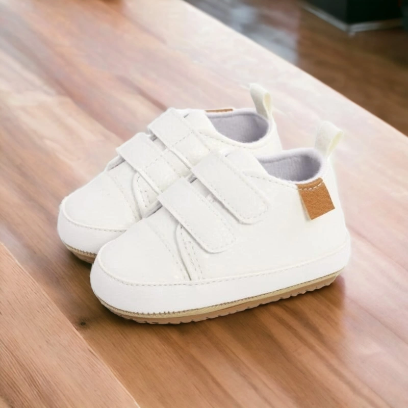 Product image Kawanian - Sepatu Prewalker Bayi Motif Velcro Polos BTM 5 Putih
