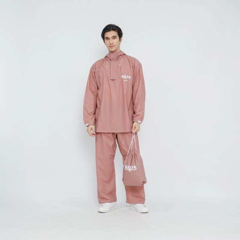 Product image South Legend - South Legend - HIjasku Jas Hujan Setelan Pvc Tebal Pria Wanita Setelan Jumbo ALLSIZE Dusty Pink