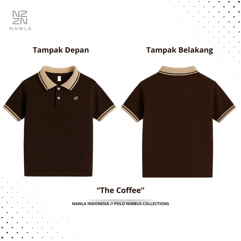 Product image NAWLA - Polo Shirt Nimbus Lengan Pendek S Maroon