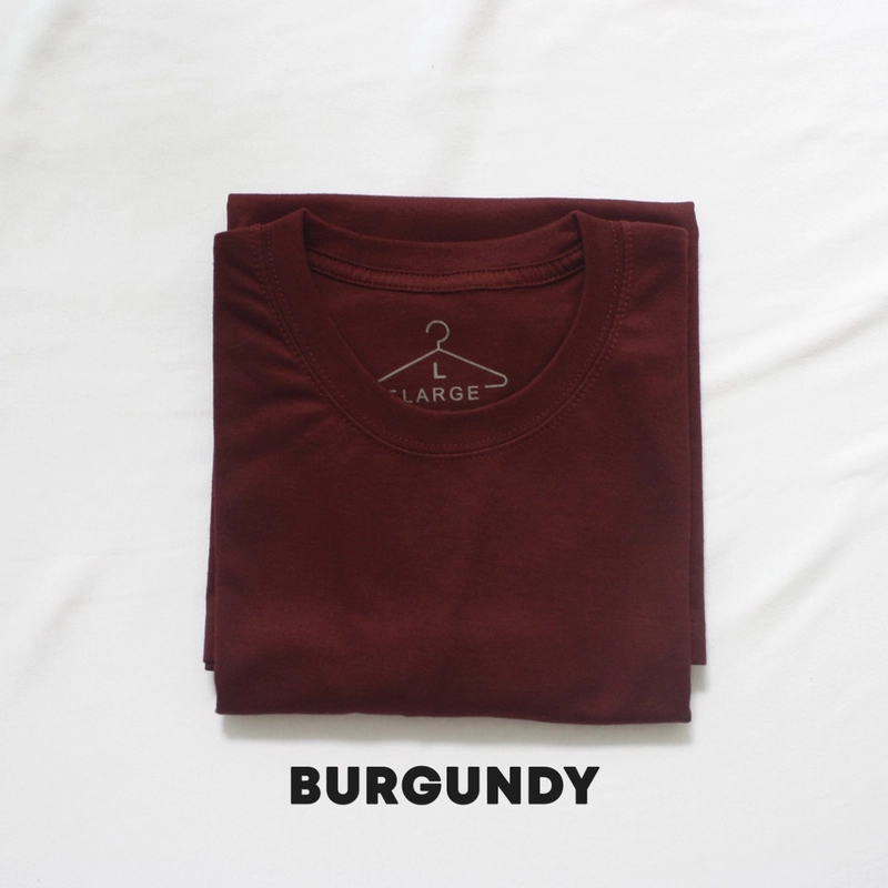 Product image Kaos Polos Lengan Pendek // Cotton Combed 30S M Burgundy