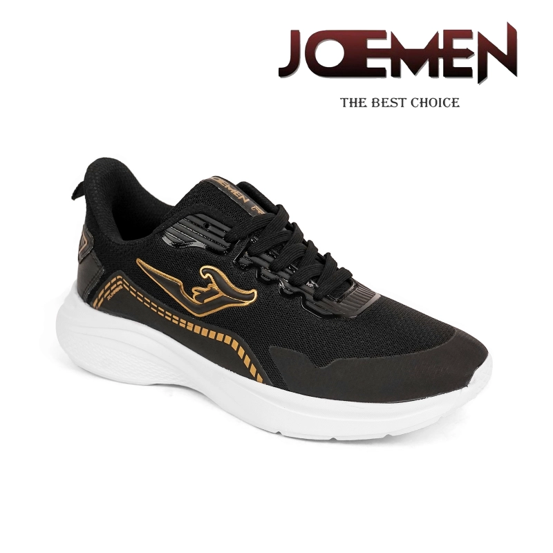 Product image Joemen Official - Joemen Sepatu Pria J 99 Brand Lokal Sepatu Sneakers Kasual Pria Sepatu Sekolah 42 Hitam Gold