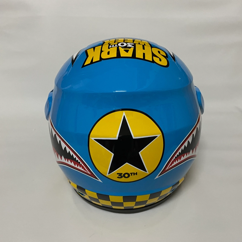 Product image Helm Nuvo Shark Biru Glossy - Helm SNI - Helm Dewasa L Nuvo Shark Biru Glossy