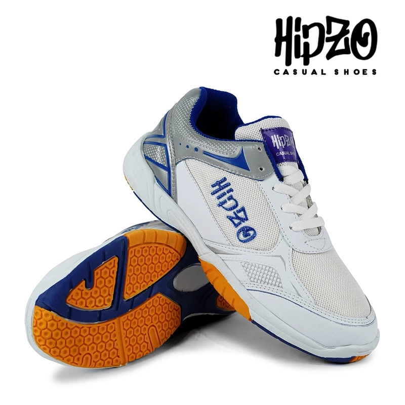 Product image Hipzo - Hipzo-Sepatu Original Pria M033 Badminton Olahraga Sekolah Kerja Sepatu Sneakers Ori 39 Putih Biru