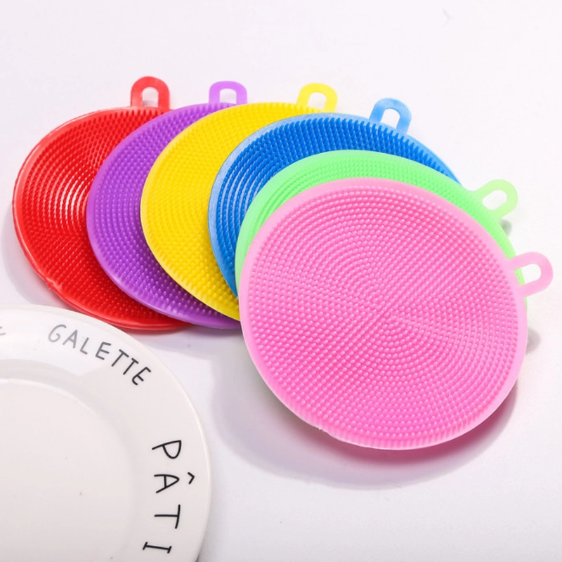 Product image KAMJE Spon Spons Sponge Cuci Piring Silikon Silicone Busa Pembersih Serbaguna KMJ074 KMJ074 RANDOM