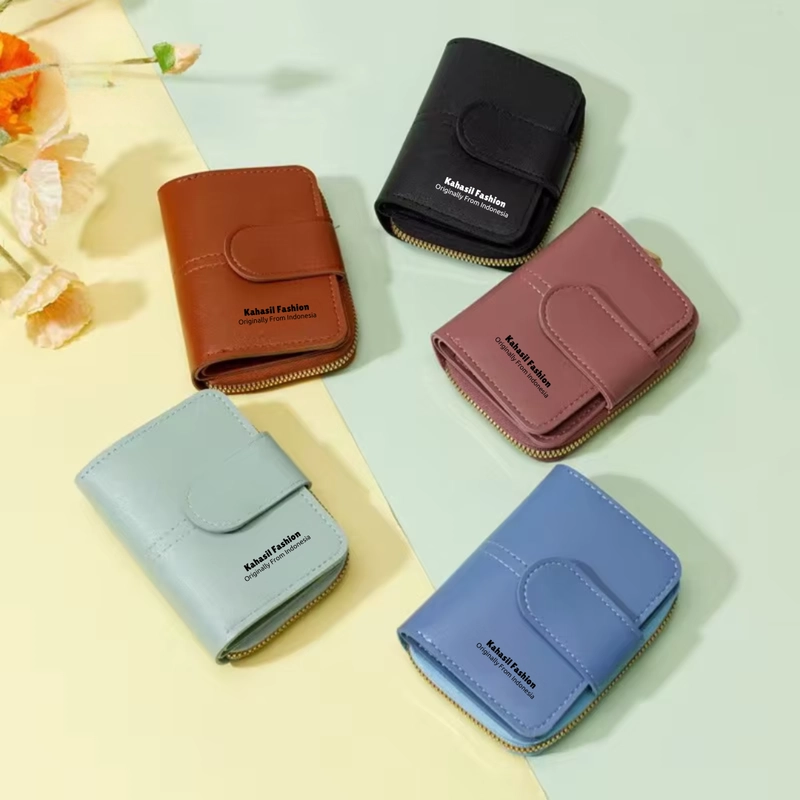 Product image KAHASIL - Dompet Lipat Wanita Bahan Kulit PU Leather KHDP38 all variant TOSCA