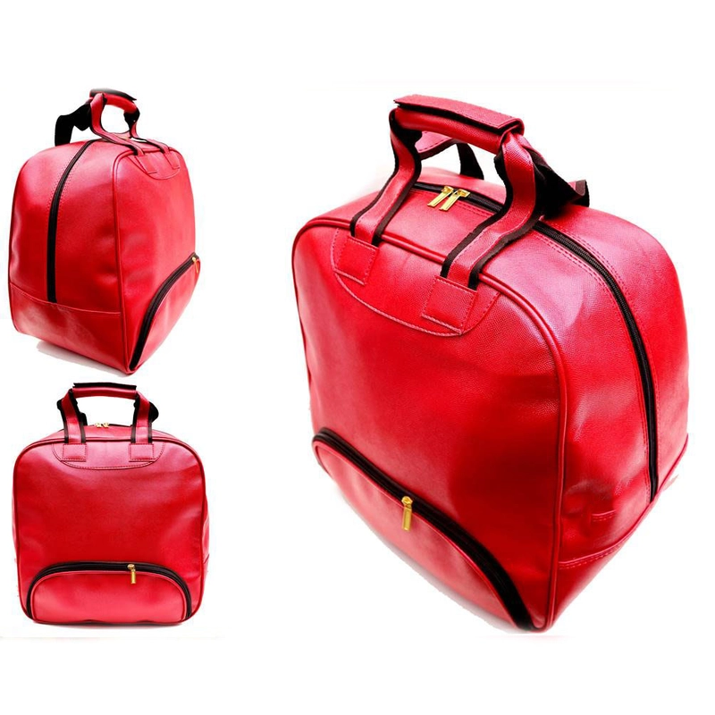 Product image Lanc Fashion - Tas Mudik Organaizer Jumbo Kulit traveling Klasik Big Vein Warna MERAH