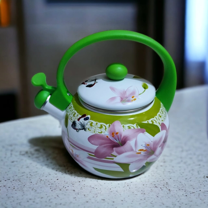 Product image Alcante - Teko enamel bunga 2 liter 2 liter hijau