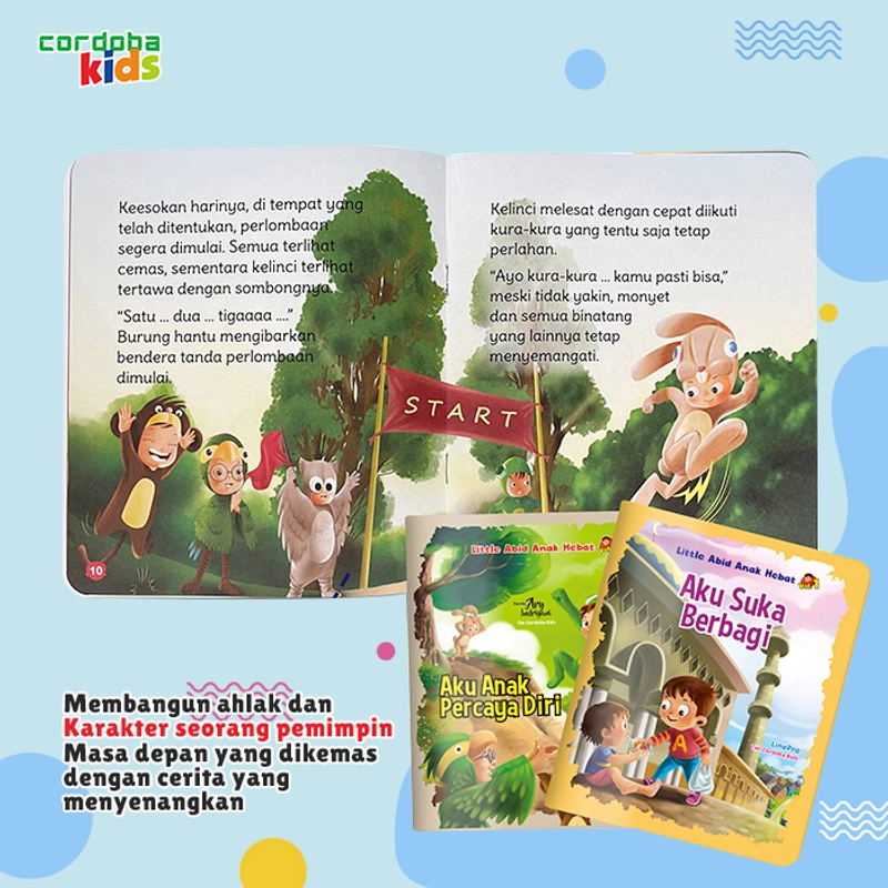 Product image Cordoba - Cordoba Kids - Serie Little Abid Soft Cover Buku Adab dan Akhlak Pendidikan Karakter Anak B5 10 buku warna Random