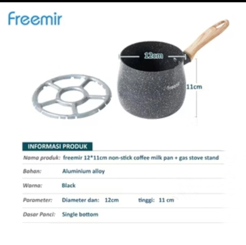 Product image Rizki Electronics - freemir Panci Gemoy Mini 12cm 1,2 LITER HITAM