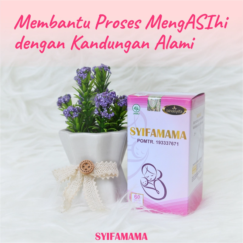 Product image BinasyifaSYIFAMAMA Herbal Pelancar ASI Vitamin Ibu Menyusui ASI Booster Alami & Mengentalkan ASI 60 kapsul Herbal