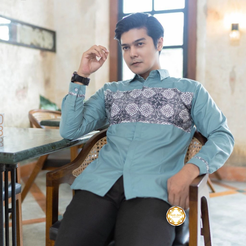 Product image Kemeja Exclusiver Toyobo Fodu Ori Mix Batik Cap K5 M Motif K5