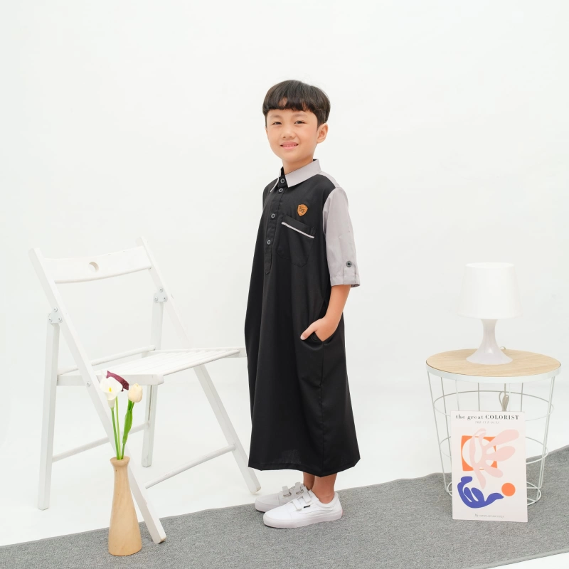 Product image Kawan Muslim - Jubah Gamis Muslim Anak Laki Putih Premium Size 1 Sampai 14 Tahun Lengan Pendek Bahan PUTIH 1&2 TAHUN