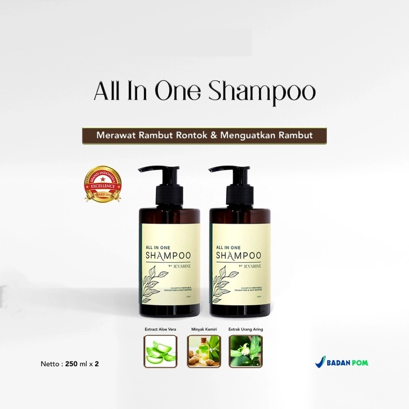 Product image Jevarine - All in One Shampoo 250 ML Bundle 2 Pcs 250ml 2pcs
