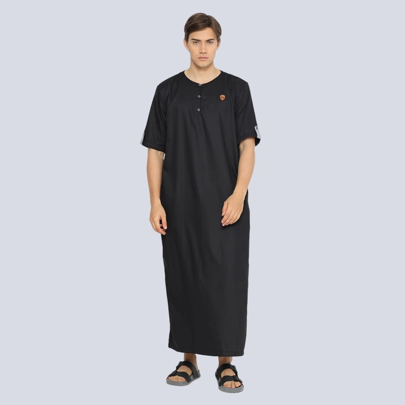 Product image Kawan Muslim - Gamis Pria Toyobo Premium Jubah Pria Polos Lengan Pendek Baju Muslim PUTIH XL