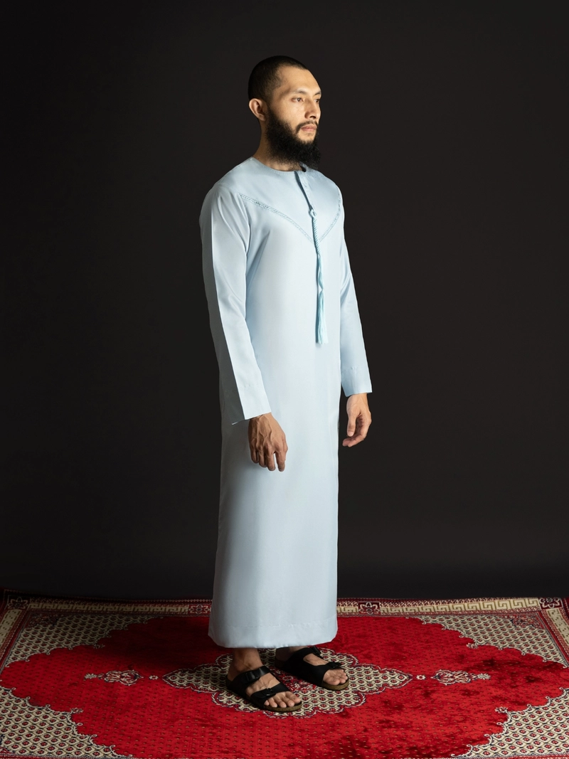 Product image Local Project - Al-Ameer Sky Blue - Jubah Pria Dewasa Gamis Lengan Panjang S Blue