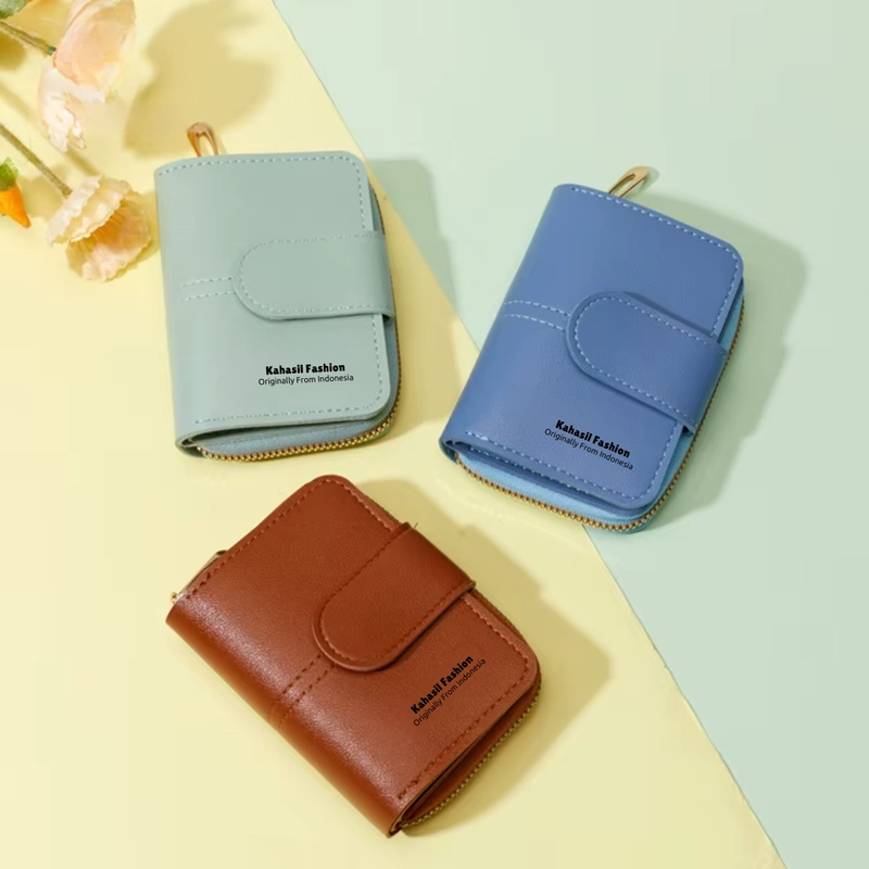 Product image KAHASIL - Dompet Lipat Wanita Bahan Kulit PU Leather KHDP38 all variant TOSCA