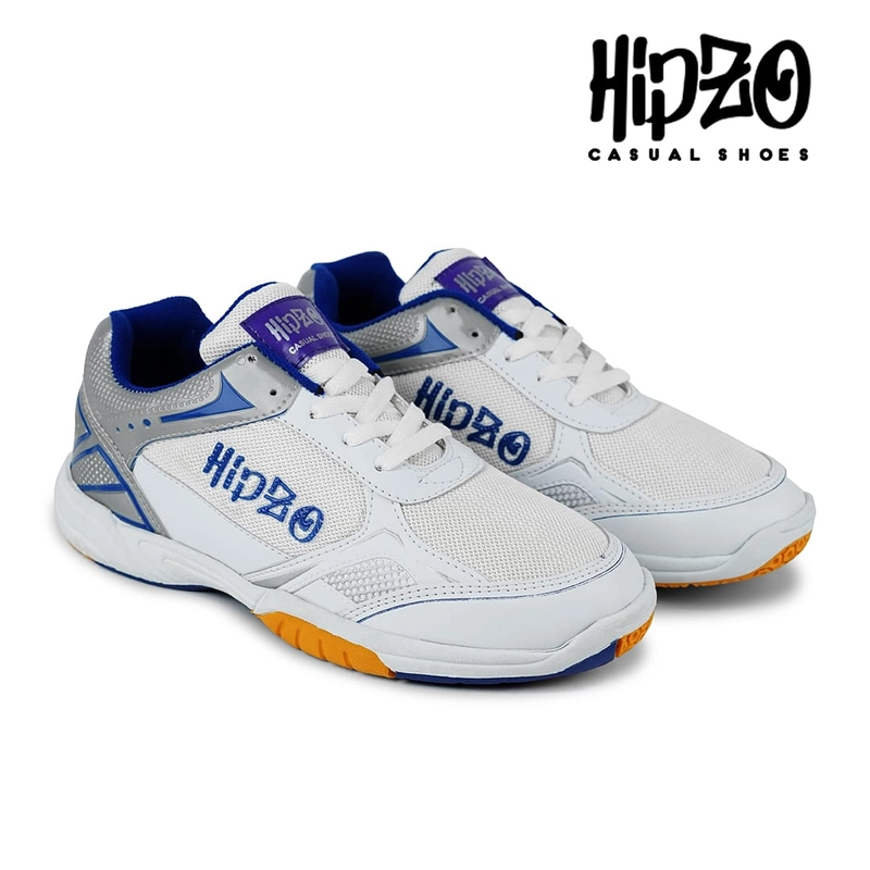 Product image Hipzo - Hipzo-Sepatu Original Pria M033 Badminton Olahraga Sekolah Kerja Sepatu Sneakers Ori 39 Putih Biru