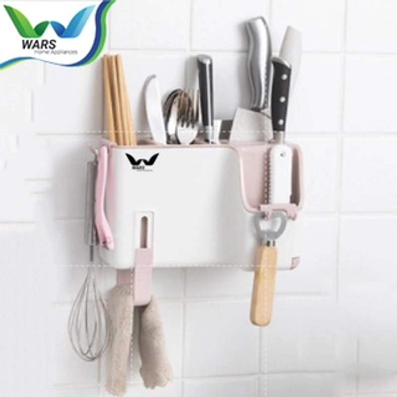 Product image Wars - H-50 Rak Pisau Dapur Gantung Bahan Plastik 23.5 x 11.5 x 15.2cm Merah muda