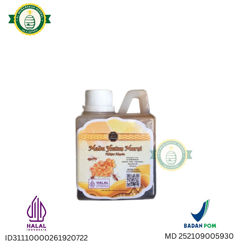 Product image Al Mubarokah - Madu Murni Nektar Akasia Al Mubarokah Kemasan 500g 600g Hitam