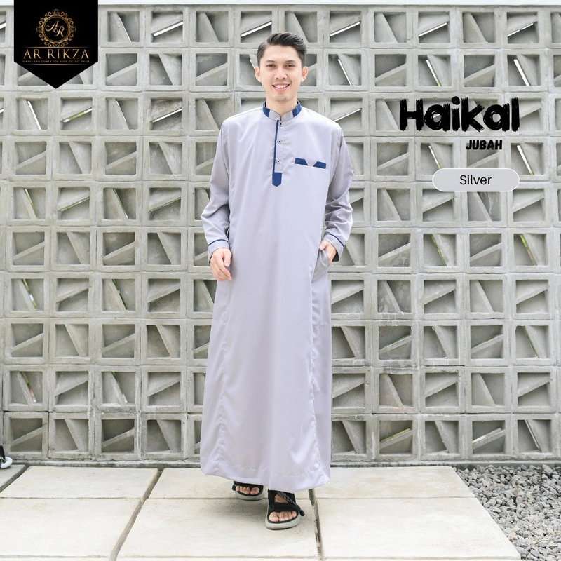 Product image Arrikza - Jubah Pria Dewasa Haikal (A) S SILVER