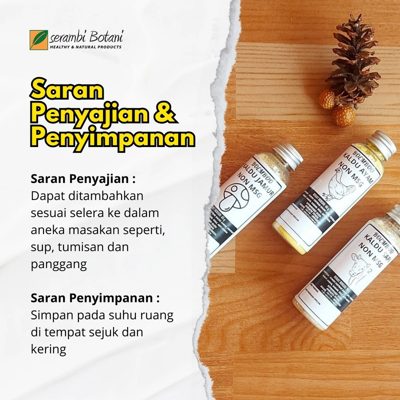 Product image SERAMBI BOTANI - Kaldu Ayam Non MSG Bumbu Penyedap Rasa 60gr Kaldu Ayam