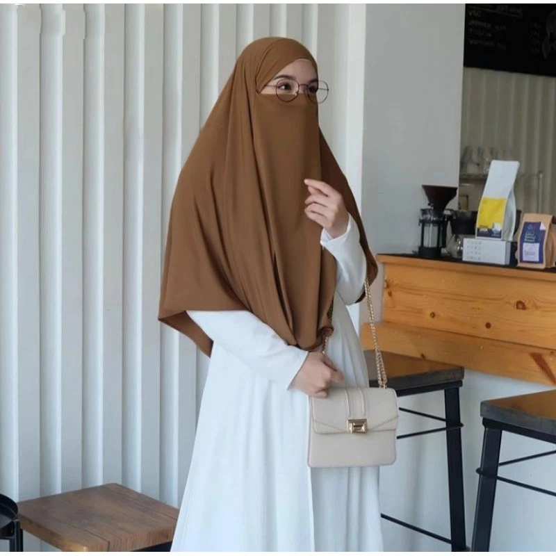 Product image qayd - UZN Jilbab Hijab Kerudung Bergo Instan French Khimar Cadar Tali Aisha Niqab Syari Dewasa Van Hounten