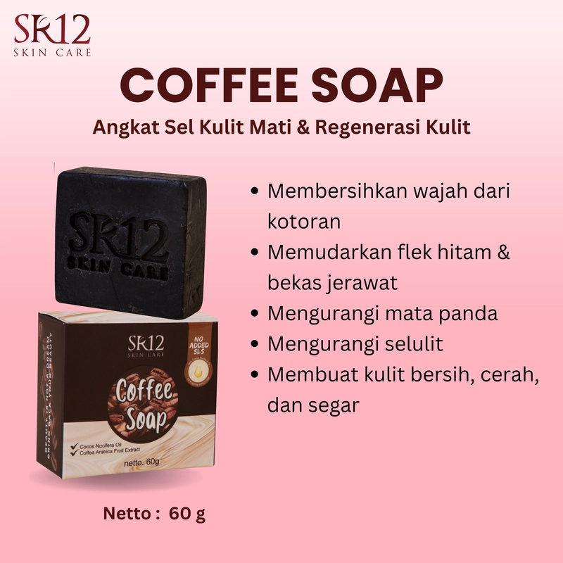 Product image SR12 Coffee Soap Sabun Kopi Mencerahkan Wajah Menghilangkan Flek Hitam Bekas Jerawat 60gr Coffee Soap
