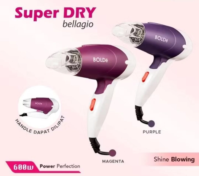 Product image Rizki Electronics - BOLDe Hair Dryer Super Dry Bellagio Pengering Rambut RUNDOM