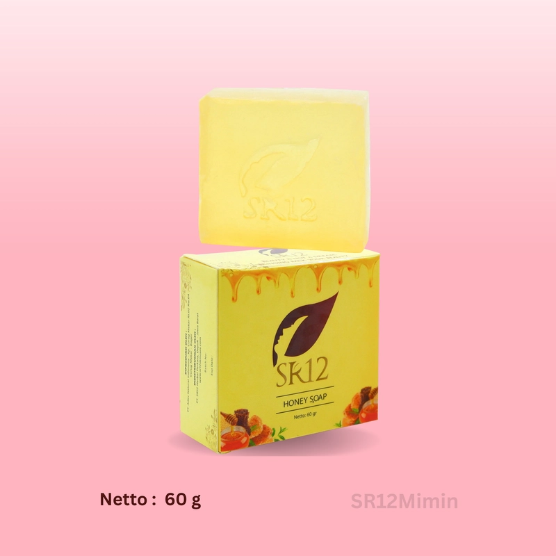 Product image SR12 Mimin - SR12 Honey Soap Merawat Kulit Kering Dan Sensitif Dengan Kandungan Madu 60 gr honey soap