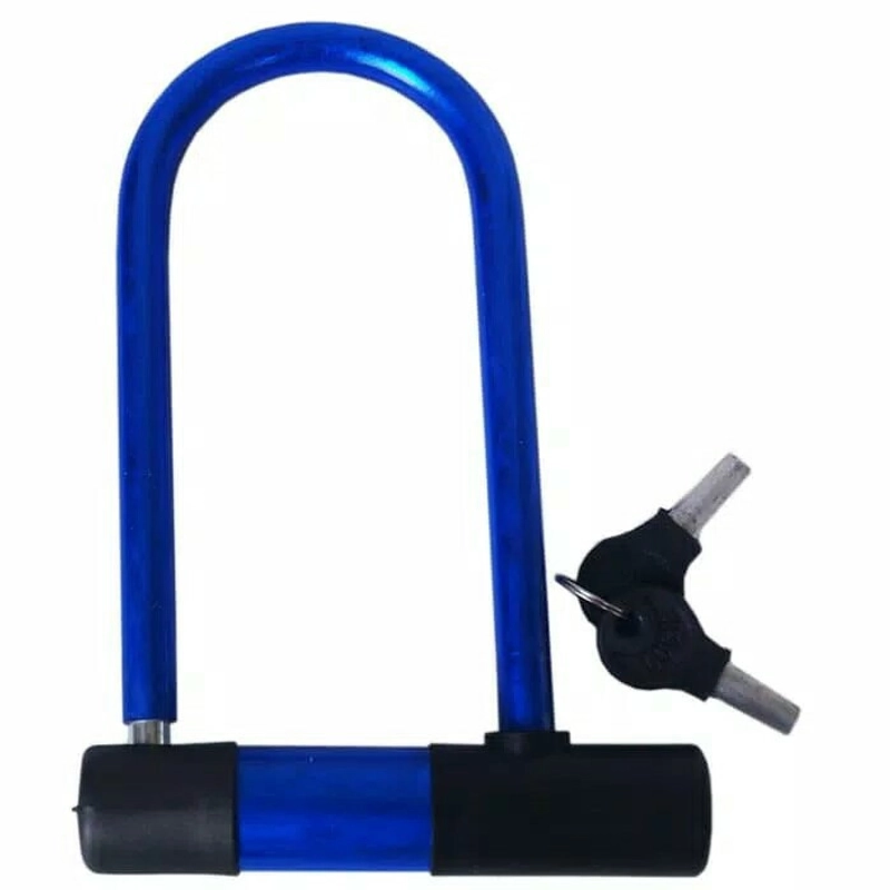 Product image V Lights - Gembok Sepeda Motor Model U Lock Gembok Serbaguna AM001 BIRU