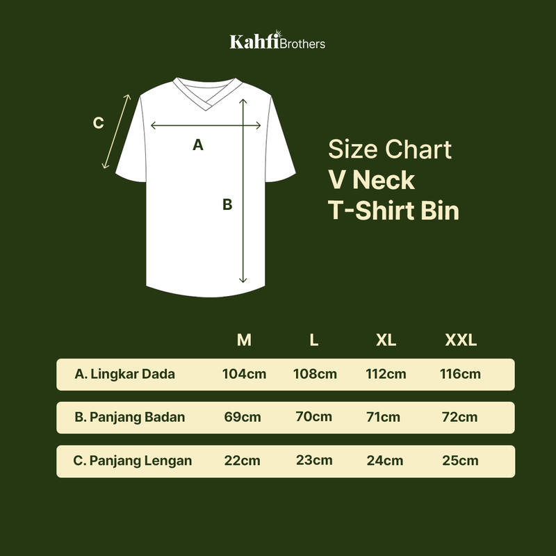 Product image T-shirt V neck Pria combed - BIN SAGE XXL all variant