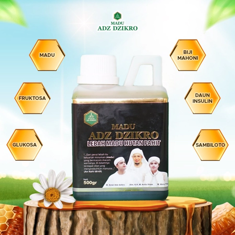 Product image NABAWI HERBAL - Madu Adz Dzikro Hutan Pahit 500gram 500 gr madu