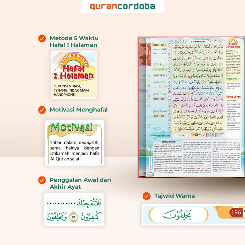 Product image Cordoba Al Quran Hafalan Anak Hufaz Junior A5 Custom A5 Random
