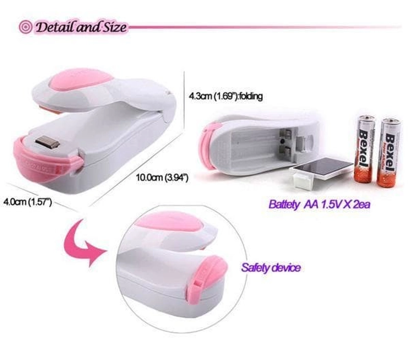 Product image Buy 1 Get 1 - Perekat Plastik Mini Portable Hand Sealer - RANDOM A154 RANDOM