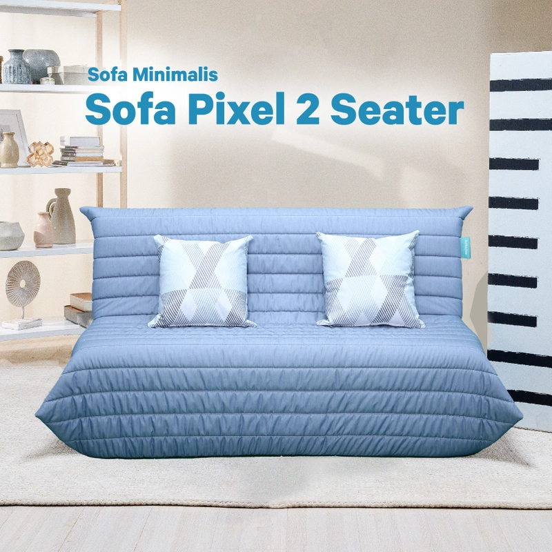 Product image Inthebox - INTHEBOX Sofa Pixel 2 Seater Free Bantal 2 Seater Biru