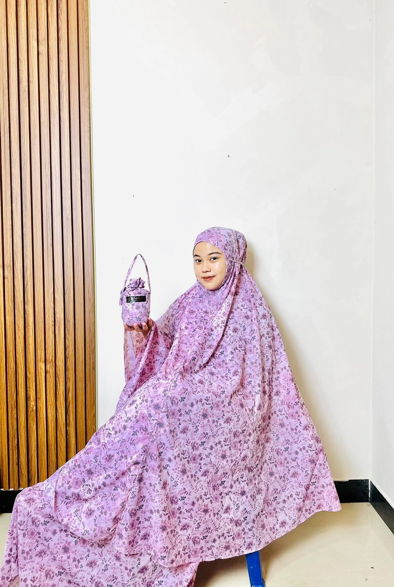 Product image SRIAYU COLLECTION - MUKENA TRAVELL MINI 2 IN 1 BY Sriayu Collection ALL SIZE PINK