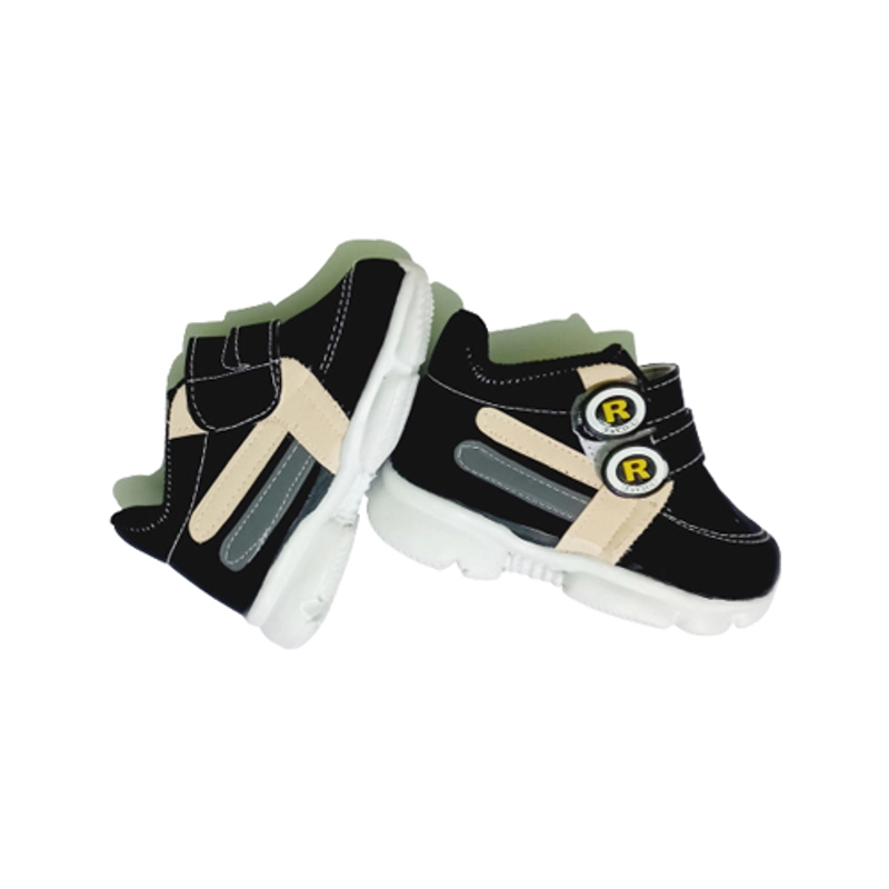 Product image NO LABEL - Sepatu Sneaker Sport Anak Laki-laki & Perempuan Terbaru (NL 03) 24 Hitam