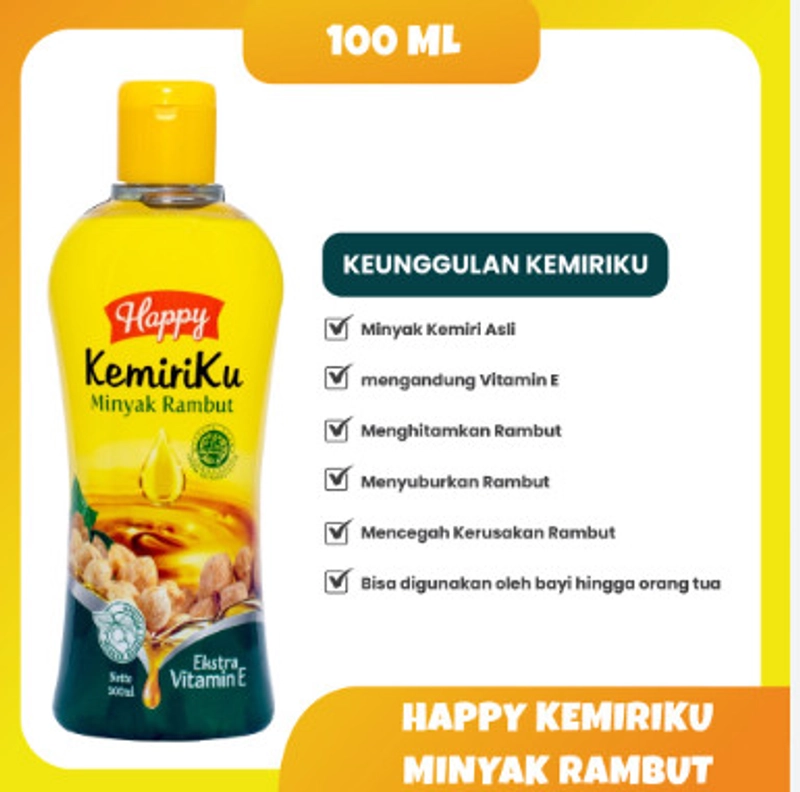 Product image CV. Ayu Group - Happy kemiriku minyak rambut 100 ML