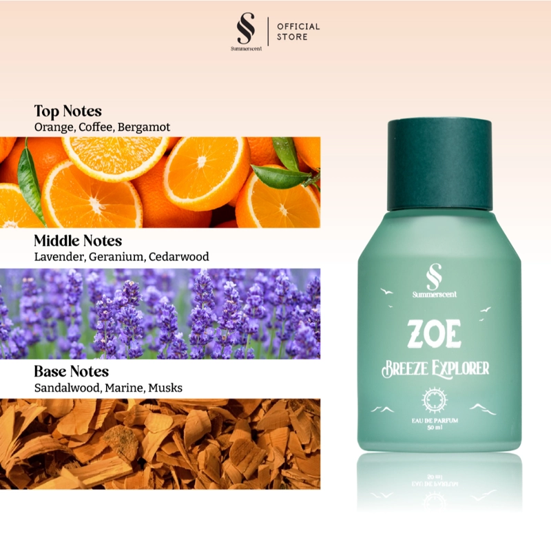 Product image Summerspring - ZOE Summerscent Parfum Pria Wanita Tahan Lama EDT 35ml ZOE